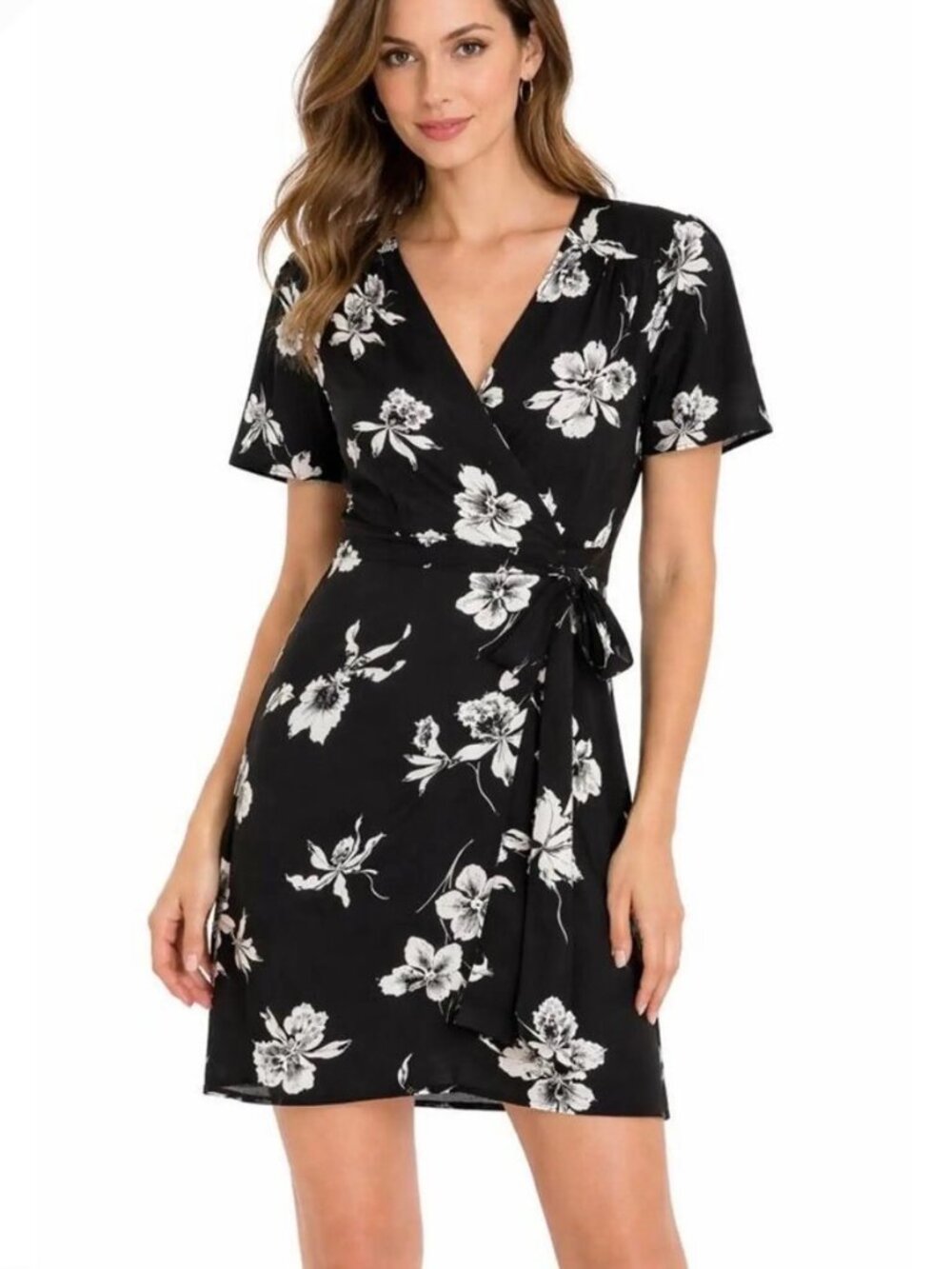 The Kooples Orchid Scarf Wrap Dress